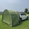 Outdoor car - trunk rear tent with canopy, sun - resistant camping equipment